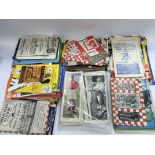A collection of old football programmes, 1950s onw