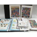 A collection of GB and world stamps and first day