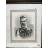 A framed photo of a Scottish officer by Watson & S