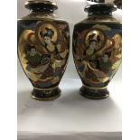 A pair of Japanese satsuma vases , together with a