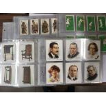 A collection of cigarette card sets including Will