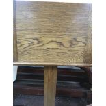 A oak lectern.