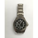 A Citizen eco pro master titanium watch with black