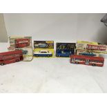 Dinky toys, boxed, #289 Routemaster bus, #283 Sing
