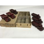 Dinky toys, #30J, trade box of 6 Austin wagon, box