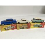 Dinky toys, boxed, #136 Vauxhall Viva, #144 Volksw