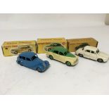 Dinky toys, boxed, #151 Triumph 1800 saloon, #159