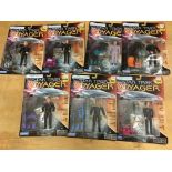 A collection of Star Trek Voyager figures carded (