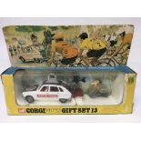 Corgi toys, boxed, Gift set #13, Renault R16 Tour