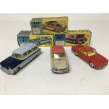 Corgi toys, boxed, #424 Ford Zephyr estate, #239 V