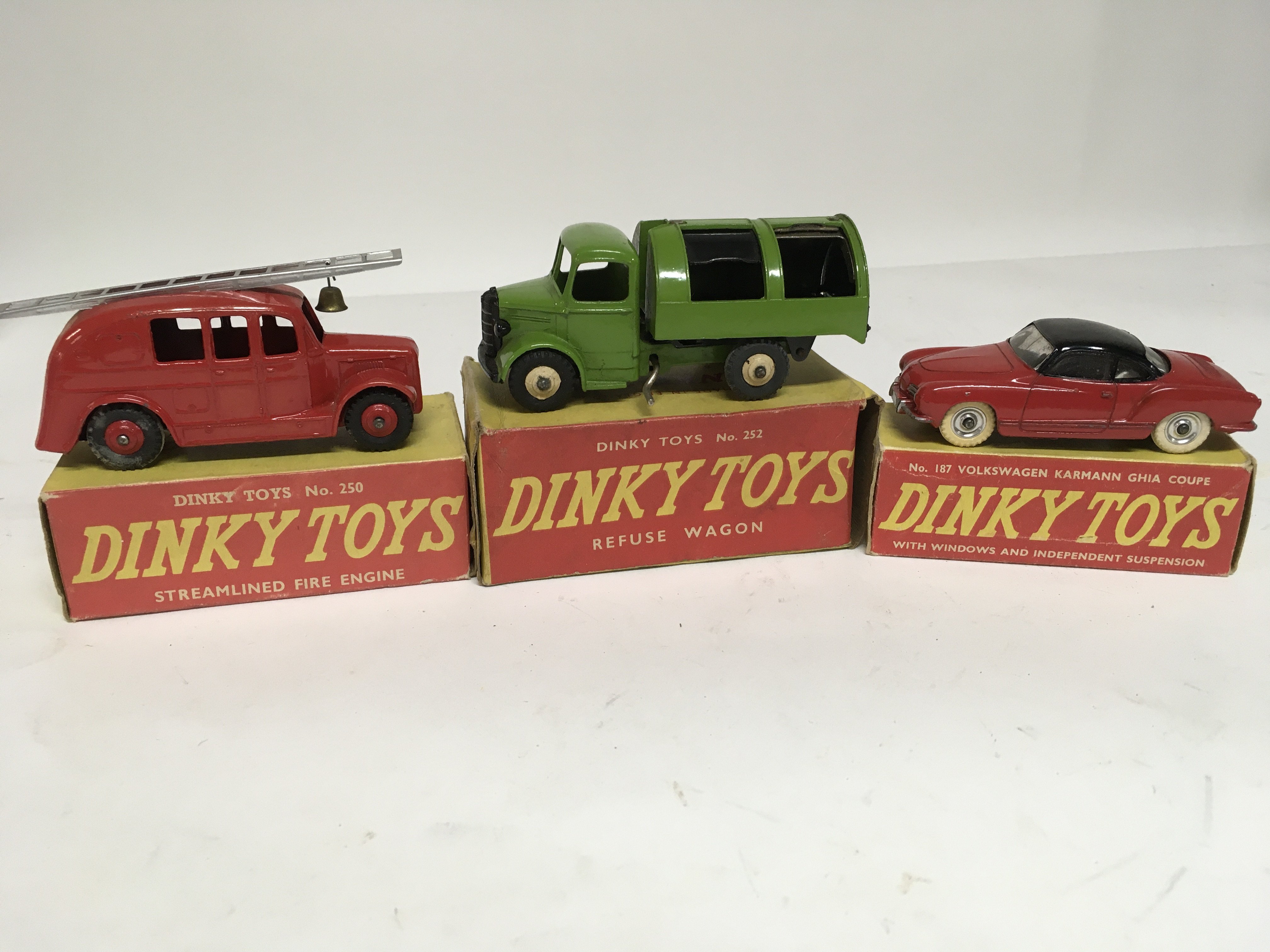 Dinky toys, boxed, #250 Streamlined fire engine, #