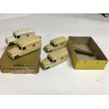 Dinky toys, #30H , Trade box of 4x Daimler Ambulan