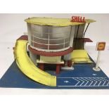 Shell garage , wood and plastic play garage with r