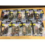 A collection of Star Trek figures, all carded (9)