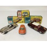 Corgi toys, boxed, #312 E type Jaguar competition