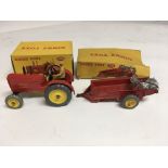 Dinky toys, boxed, #300 Massey Harris tractor and