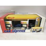 Dickie toys , boxed, Car service station, Shell x2