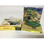 Dinky toys, boxed, #101 Thunderbird 2 and 4, Gerry