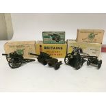 Britains toys, boxed, Royal artillery guns, Diecas