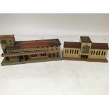 Marklin railways, tinplate buildings , OO scale, S