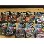 A collection of Star Trek classic figures and othe