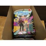 A box of carded Star Trek figures(10)