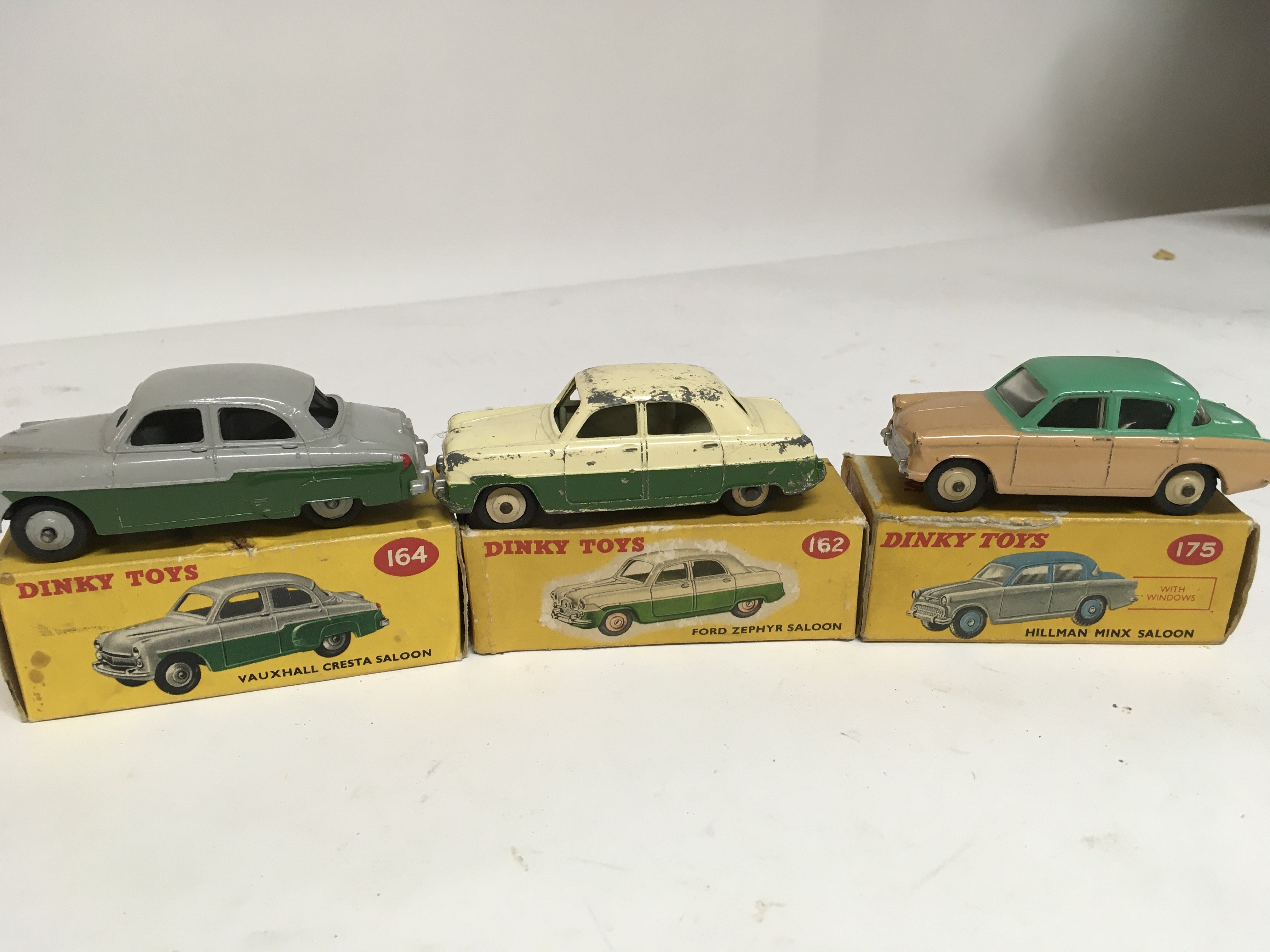 Dinky toys, boxed, #164 Vauxhall cresta saloon, #1