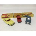 Dinky toys, boxed, #183 Fiat 600 saloon, #185 Alfa
