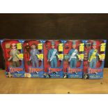 Full set of Thunderbirds 12" figures by Carlton, a