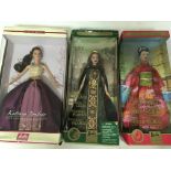 A collection of boxed Barbie dolls , limited editi