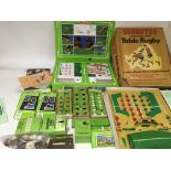 Subbuteo, Football and Rugby sets includes extra f