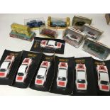 Dinky toys, boxed and carded, including carded Jag