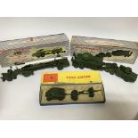 Dinky toys, boxed, military sets including #697 25