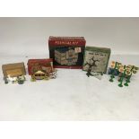 A collection of vintage toys, including, Zoo serie