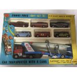 Corgi toys, boxed, Gift set #48, car transporter w