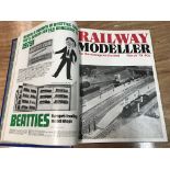 10 bound volumes of The Railway Modeller from 1974