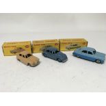 Dinky toys, boxed, #160 Austin A30 saloon, #181 Vo