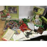 Subbuteo, a large collection of spares for sets in