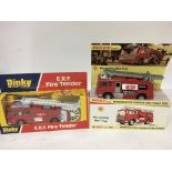 Dinky toys, boxed reproduction, #266 ERF fire tend