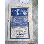38/39 Southend United v Blackburn Rovers Testimoni