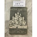 1905 Aston Villa FA Cup Winners Football Postcard: