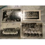 1940s Manchester United Signed Press Photos: Three