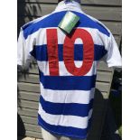 Stan Bowles QPR Signed Football Shirt: Clearly sig