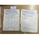 1920s Chelsea v Crystal Palace Reserves Football P