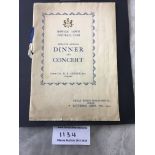 1934 Ipswich Town Signed Annual Football Dinner Me