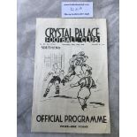 40/41 Crystal Palace v Southend United Football Pr