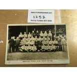 Brentford 1937/38 Football Postcard: Good conditio