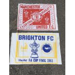 1983 FA Cup Final Football Flags: Manchester Unite