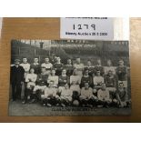 1911/12 Glasgow Rangers Football Postcard: Excelle