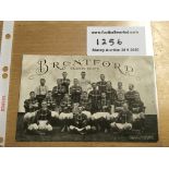 Brentford 1907/08 Football Postcard: Good conditio